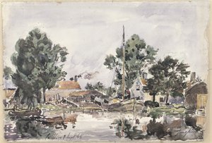 Un canal à La Haye, 1868 - Johan Barthold Jongkind
