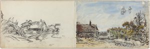 Un village près de Brezins, années 1880