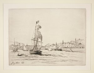 Entrée du Port de Honfleur - Johan Barthold Jongkind
