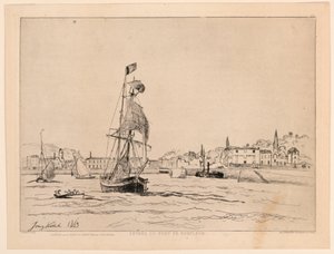 Entrée du port de Honfleur - Johan Barthold Jongkind