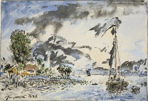 Bateau de pêche - Johan Barthold Jongkind