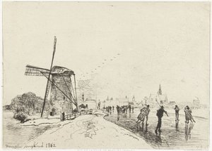 Vue sur Maassluis (Vue de la ville de Maaslins (Hollande))