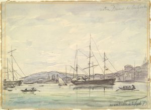 Scène de port, Marseille - Johan Barthold Jongkind