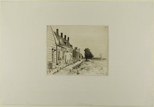 Houses Along the Canal, from Cahier de six eaux-fortes, vues de Hollande - Johan Barthold Jongkind