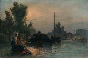 Clair de lune, vers 1870, 1903 - Johan Barthold Jongkind