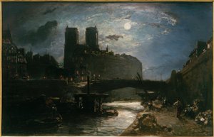 Notre-Dame de Paris au clair de lune