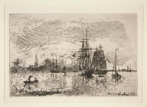 Soleil couchant - Port
