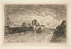 Sortie de la Maison Cochin (Faubourg Saint-Jacques) - Johan Barthold Jongkind