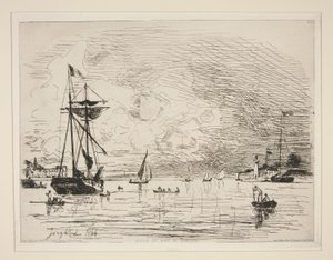 Sortie du port de Honfleur