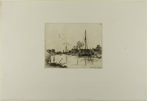 The Canal, from Cahier de six eaux-fortes, vues de Hollande - Johan Barthold Jongkind
