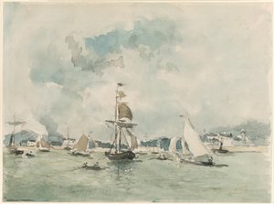Le Port de Honfleur - Johan Barthold Jongkind