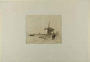 The Towpath, from Cahier de six eaux-fortes, vues de Hollande - Johan Barthold Jongkind