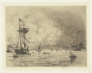Sortie du port de Honfleur