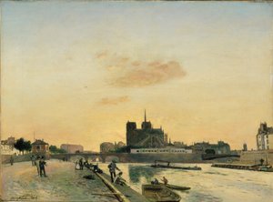 Vue de Notre-Dame, Paris, 1864 - Johan Barthold Jongkind