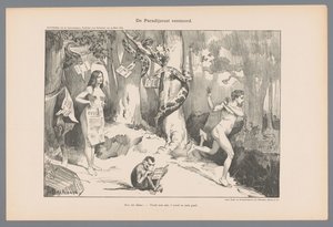 Le repos du Paradis perturbé - Johan Braakensiek