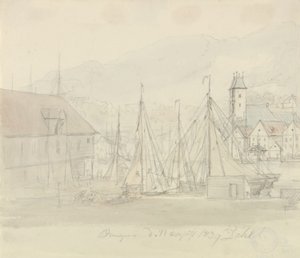 Port de Bergen - Johan Christian Dahl