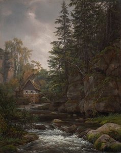 Le moulin de Lochmühle dans le Liebethaler Grund