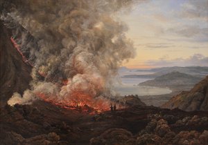 Éruption du volcan Vésuve