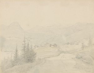 Depuis Øylo, dans le Valdres - Johan Christian Dahl