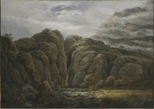 Paysage de montagne norvégienne - Johan Christian Dahl