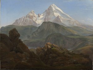Le mont Watzmann - Johan Christian Dahl