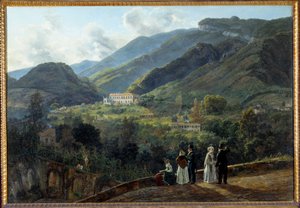 Le casino Reale de Quisiana à Castellammare avec la cour du Danemark