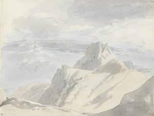 Vue sur le golfe de Naples depuis le mont Époméo, Ischia - Johan Christian Dahl