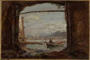 Vue depuis une grotte près de Posillipo - Johan Christian Dahl