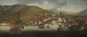 Vue du port de Bergen - Johan Christian Dahl
