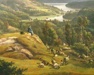 Vue de Lysenkloster près de Bergen, Norvège, 19e siècle - Johan Christian Dahl