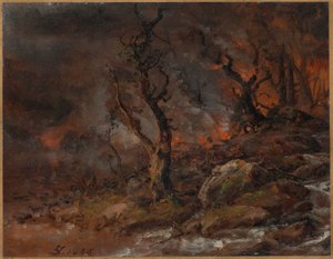 Incendie de forêt - Johan Christian Dahl