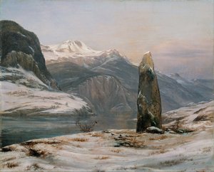 Hiver au Sognefjord - Johan Christian Dahl