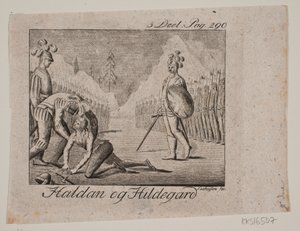 Vignette. Haldan et Hildegard - Johan Christoph Seehusen