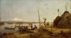 Retour de noces au lac Hornavan - Johan Fredrik Hockert