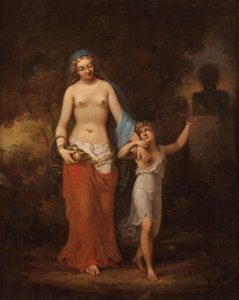 Césarion montrant à sa mère un buste de son père