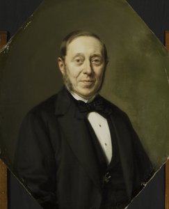 Portrait de Johannes Cornelis van Pappelendam (1810-1884). Artiste et marchand d
