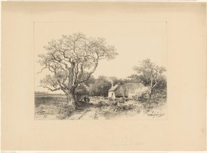 Paysage avec ferme - Johan Hendrik Weissenbruch