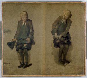 Deux croquis de David Garrick en personnage, XVIIIe siècle - Johan Joseph Zoffany