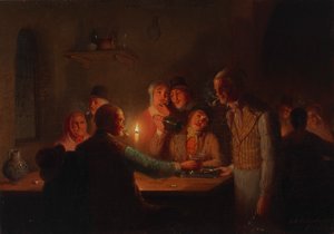 Scène de taverne hollandaise, 1846 - Johan Mengels Culverhouse