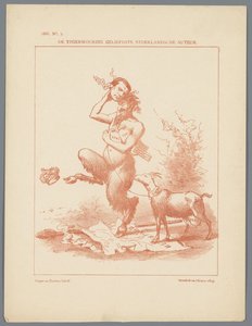 Caricature de Busken Huet, 1886