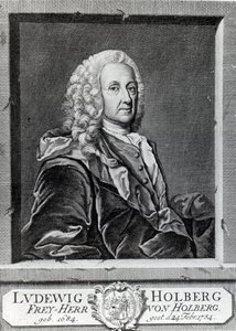 Ludvig Holberg, gravé par Johann Martin Bernigeroth, 1757 - Johan Roselius