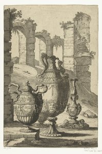 Trois vases et un chandelier (Materiem superabat opus)