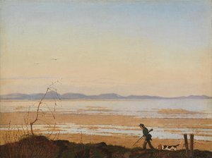 Une soirée au bord du lac Arresø, ca. 1837 - Johan Thomas Lundbye