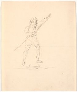 Homme avec bâton - Johan Thomas Lundbye