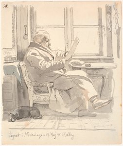 Portrait du grand-père de J. Th. Lundbye, conseiller de justice et percepteur E. Bonnevie - Johan Thomas Lundbye