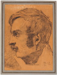 Portrait de profil du frère de l