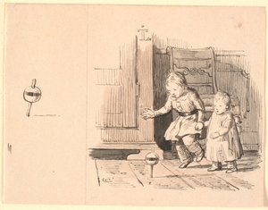 Le pot à rumeur. À gauche, petite étude du pot à rumeur