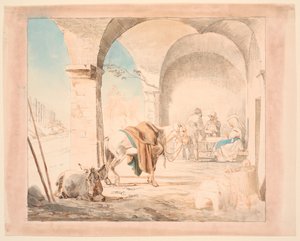 Scène dans une fromagerie - Johan Thomas Lundbye