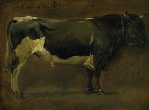 Taureau noir et blanc - Johan Thomas Lundbye