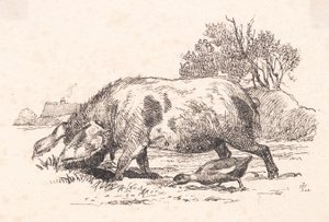 Le cochon et le canard - Johan Thomas Lundbye